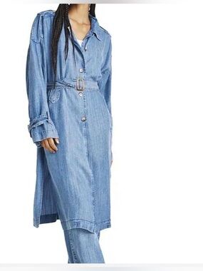 Splendid Light Blue Denim Shirt Jacket